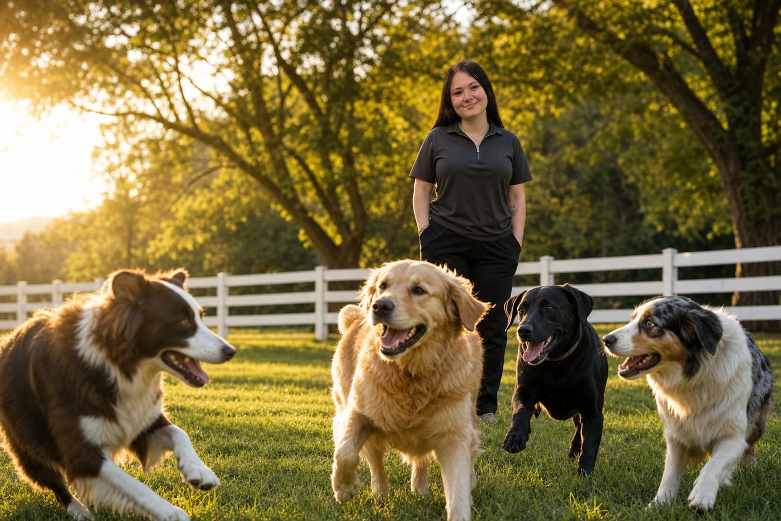 A small daycare group at the Deer Creek facility